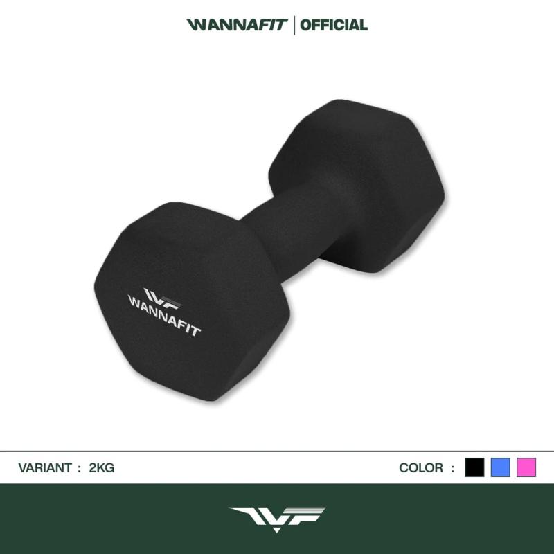 WannaFit Dumbbell Barbel 3 kg - Hitam