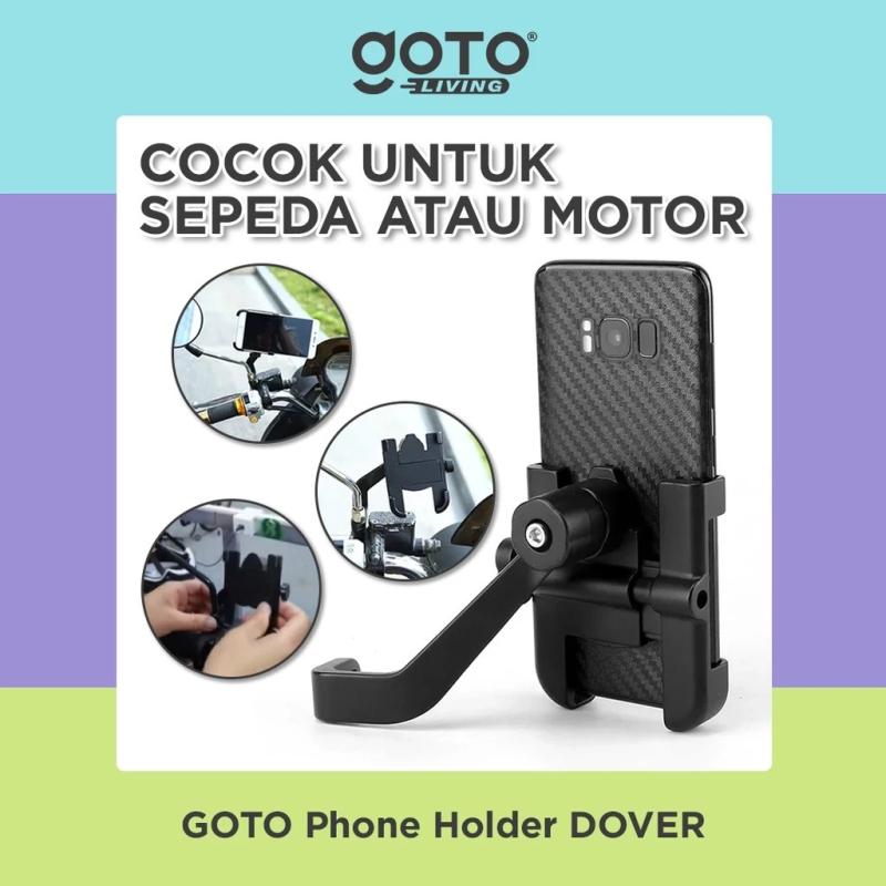 Goto Stand Phone Holder Dudukan HP Sepeda Motor - Hitam
