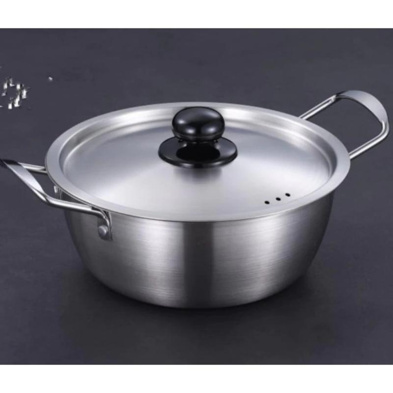Bakindo Panci Ramen Korea Noodle Pot Stainless 24 cm Silver
