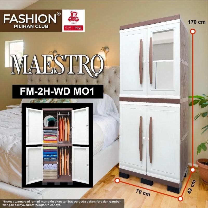 Club Lemari Plastik Maestro - Cermin