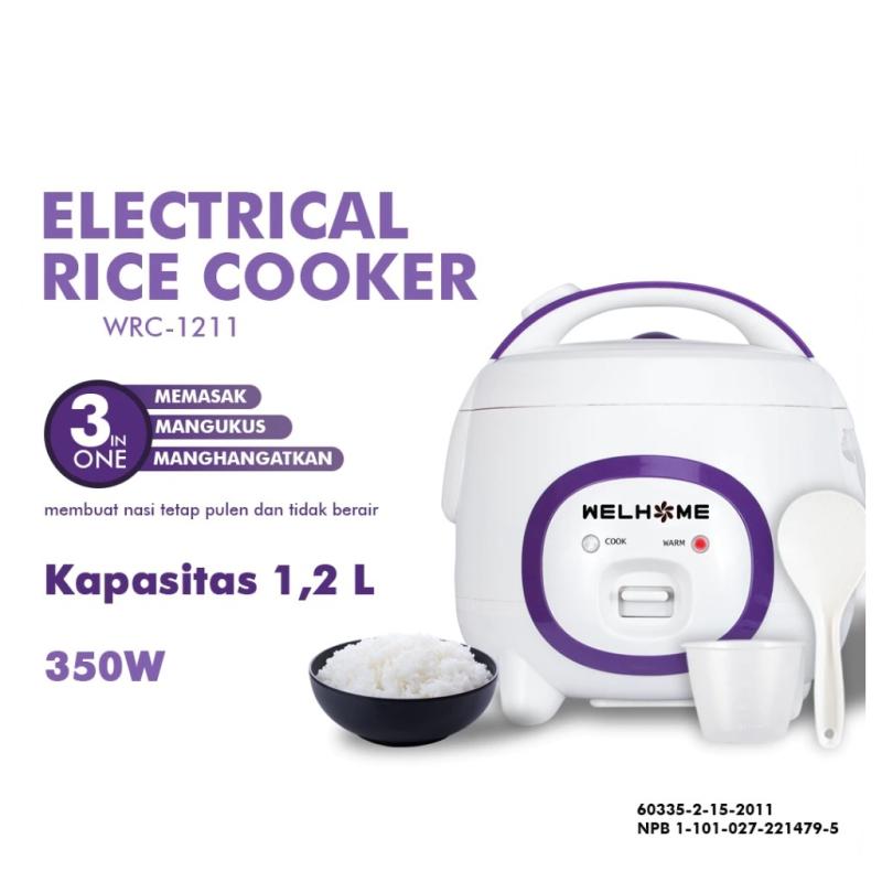 Welhome Mini Rice Cooker 1.2 Liter Wrc-1211