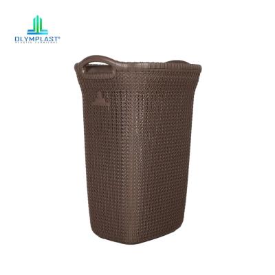 [Khusus JAWA-BALI] Olymplast OLB Laundry Basket / Keranjang Baju Kotor - Cokelat (Brown)