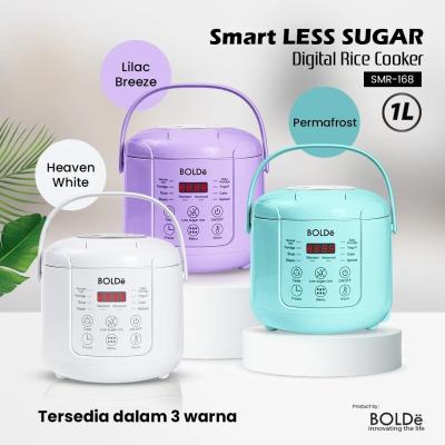 BOLDe Smart Less Sugar Digital Rice Cooker 1L
