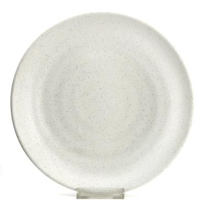 Onyx Piring Makan Melamin Ceper 9 inch, 12099 Cosmic Granite, 1/2 lusin (6 pcs) - Ivory