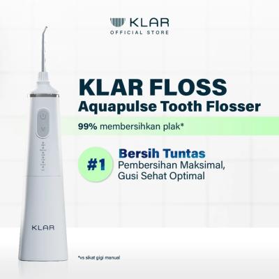 Klar Tooth Flosser Aquapulse - Water Flosser Membersihkan Sela & Karang Gigi