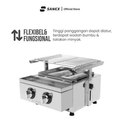 Sanex Kompor Panggangan 2 Tungku SN-KP02 Silver