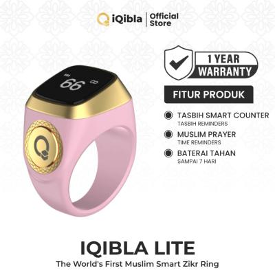 IQibla Cincin Tasbih Zikir Digital Lite E01 20mm Black Pink