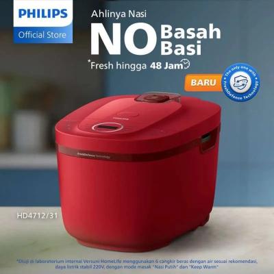 Philips Digital Rice Cooker 1.8 Liter HD4712 12 Menu