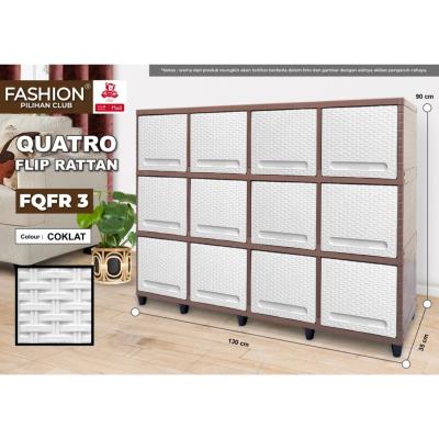 Club Lemari Plastik Susun 3 -  12 Pintu Diamond