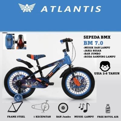 BMX Atlantis Sepeda Anak 5-7 Tahun 16 Inch Biru