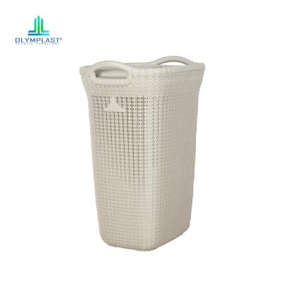 [Khusus JAWA-BALI] Olymplast OLB Laundry Basket / Keranjang Baju Kotor - Cream